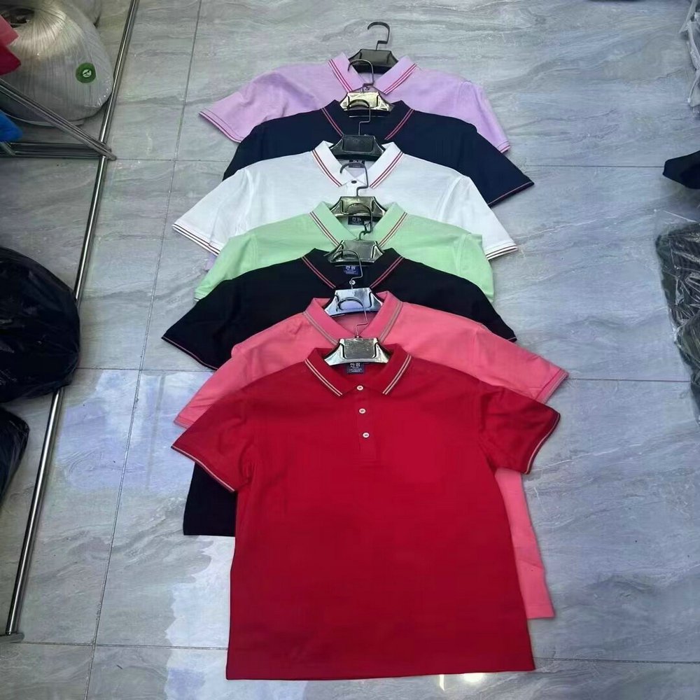 3.05 Dollar Model MXJ001 Short Sleeve Collar Tennis Shirt Work Athletic Striped Formal Men Oversize Polo T-Shirt With Colors