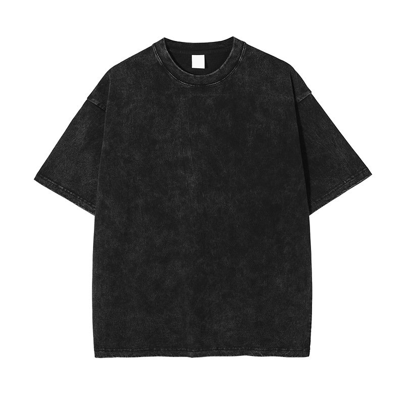 New Model 250 GSM Fried Snowflakes Vintage Acid Wash Blank Men's T-shirt