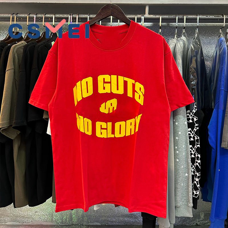Top Quality Short Sleeve NFC 260gsm Hell Tee Men's T-Shirts Vintage 100% Cotton Y2K Graphic High Star T Shirts Men