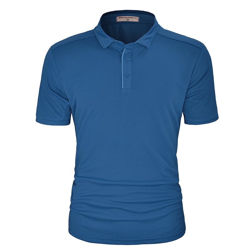 Low MOQ quick stretchy polyester spandex fabric custom logo short sleeve golf polo t shirt for unisex for men boys Tee shirts