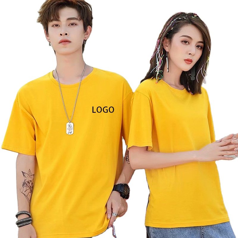 Wholesale High Quality Men's Solid Color T-Shirts Cotton Shirts Logo Custom Men's Clothing Summer Blank Oversized T-Shirts