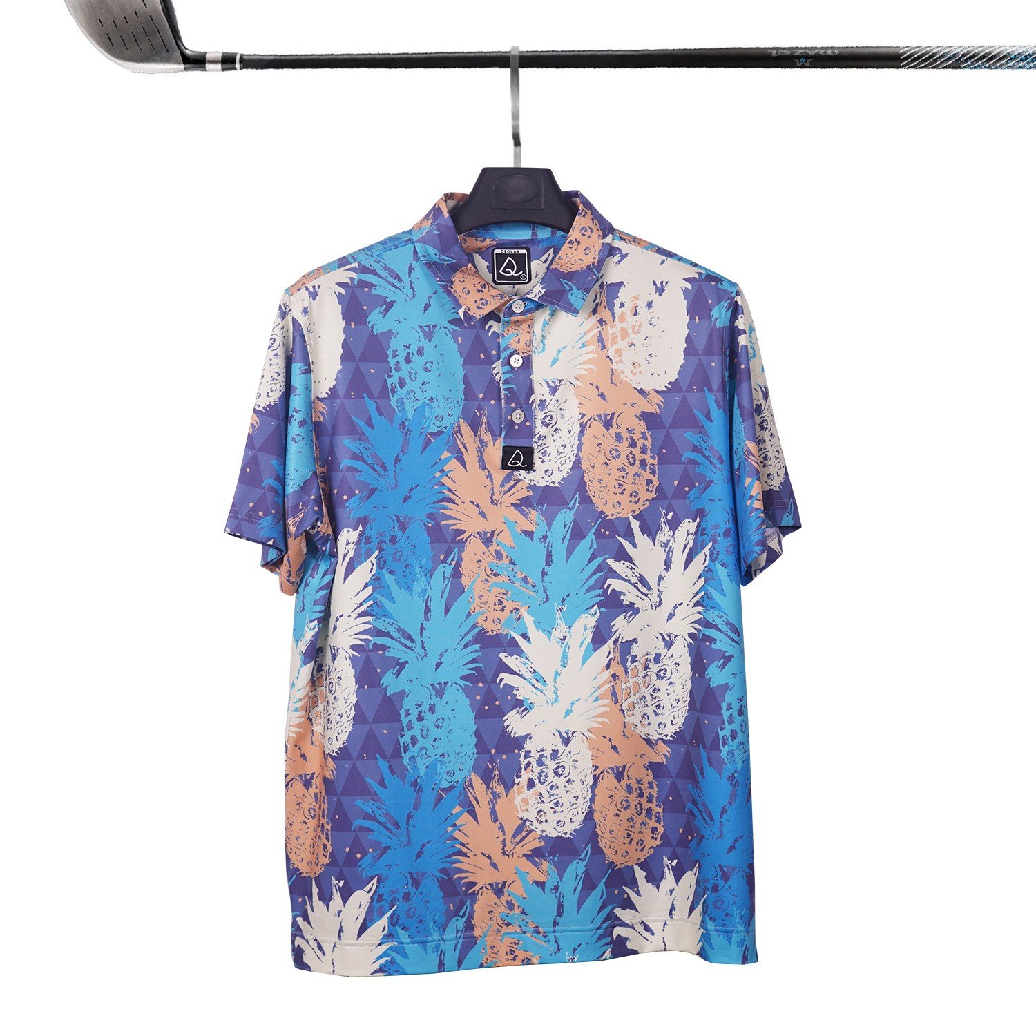 Custom logo performance multicolor milk silk sublimated golf ball wear polo shirt men's t-shirt