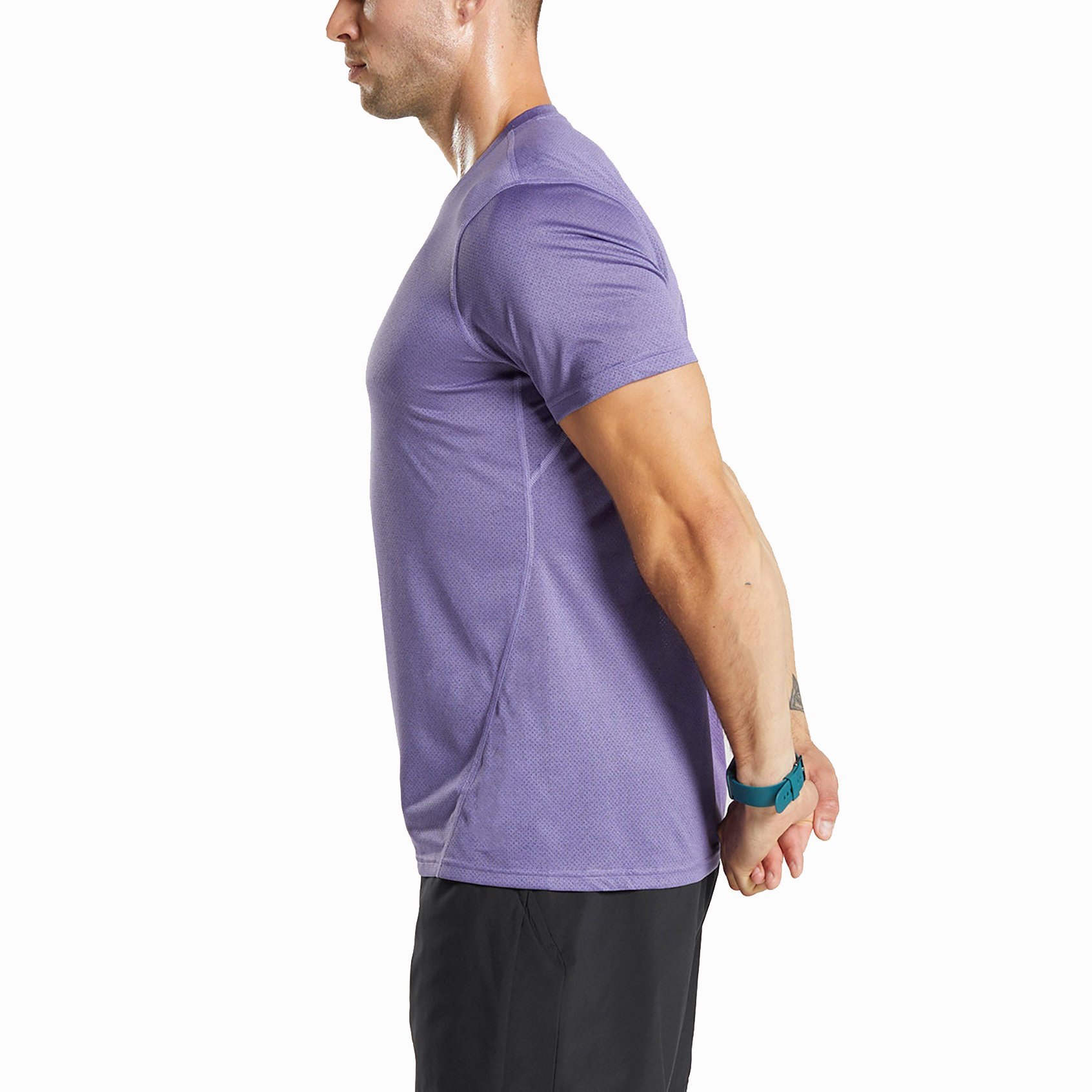 Decheng Compression T Shirt Men Crew Neck Sport Quick Dry Slim Fit T-shirts With Custom Logo Polyester T Shirt