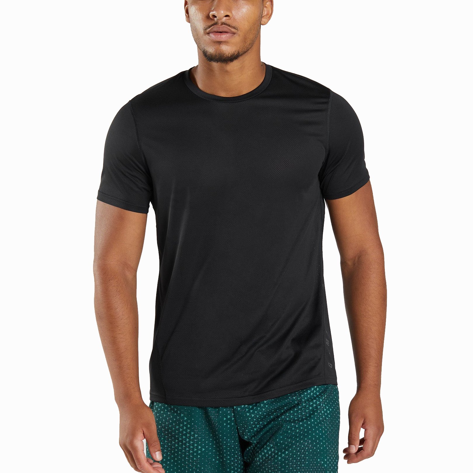 Decheng Compression T Shirt Men Crew Neck Sport Quick Dry Slim Fit T-shirts With Custom Logo Polyester T Shirt