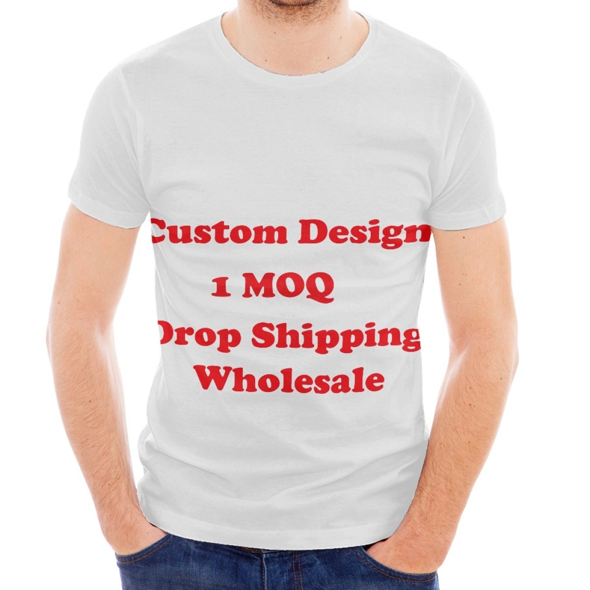 Factory Supply Wholesale Quick-Drying Skin-Friendly And Breathable Custom Print On Demand Men's t-Shirt Casual Wear