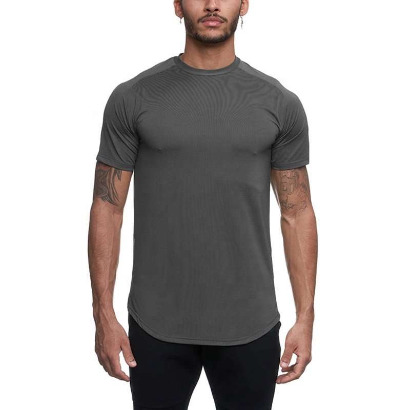 Cheap Custom White Camo Muscle Fit Gym T Shirt Oversize Bodybuilding Short Sleeve T Shirt Blank Sport Gym Slim Fit Men T shirt