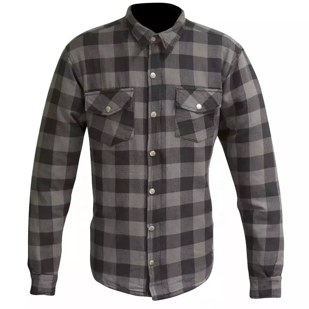 High Quality Autumn Casual Dark Plaid Pattern Flannel Nice Trending Full Long Sleeve Polyester Spandex Red Check Shirts For Mens