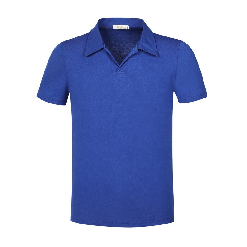 SunYue Custom Eco-Friendly Poly Cotton Breathable Fabric Men's Short Sleeve Blank Polo Shirt Custom Logo