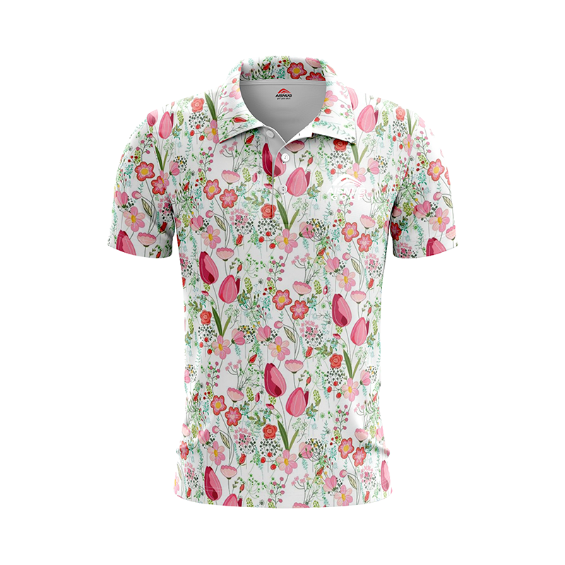 sublimated custom unbranded golf t shirts high quality men's clothing golf shirts 100% polyester