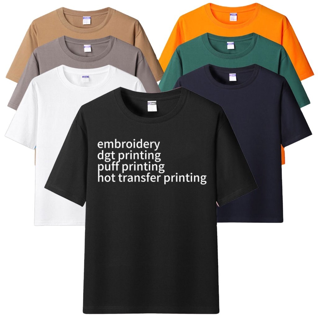bamboo puff printing T-shirts custom t-shirt high quality plain t shirt men's t shirts