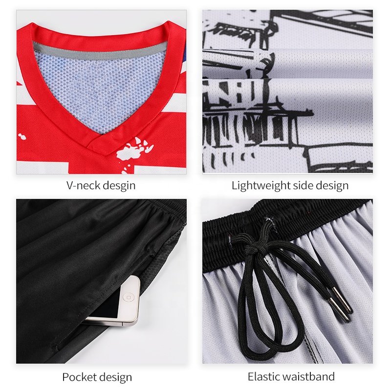 Sublimation football kit Custom Polyester soccer kits Club Team Training Blank Football Jersey Breathable Soccer Uniform LS316