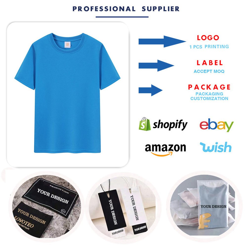 Customized Wholesale Tshirt Oversized 100% Cotton T-Shirt Cotton Polyester Round Neck Short Sleeve Men T Shirt