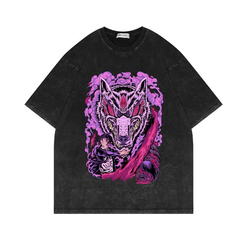 High Quality Vintage Drop Shoulder Funny Screen Printing Machine For T-Shirt Oversized Men's T-Shirts