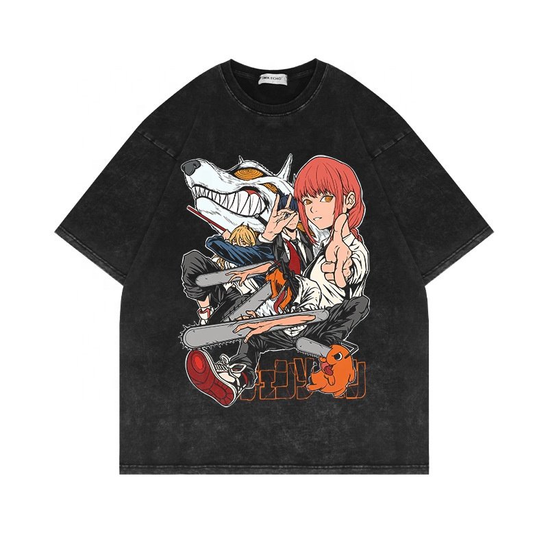High Quality Vintage Drop Shoulder Funny Screen Printing Machine For T-Shirt Oversized Men's T-Shirts