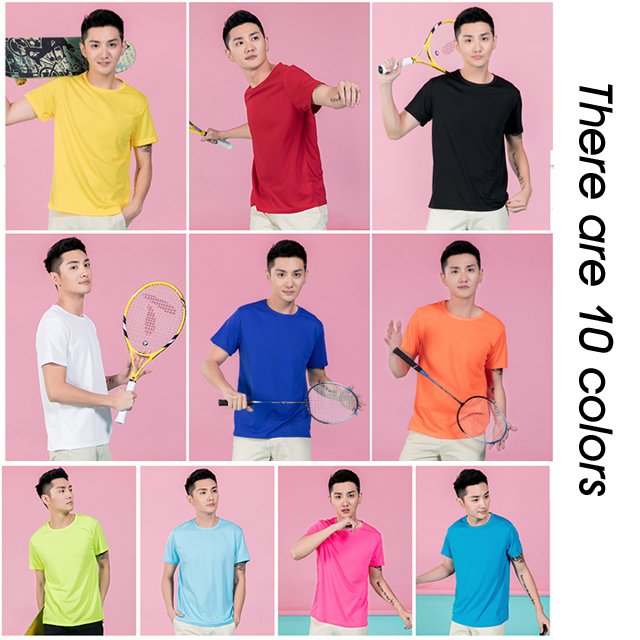 Mesh Quick Dry Fit T-shirt Gym Tshirt Custom Printed Sports Logo Customize Running Promotion Gift Polyester Sublimation Blanks