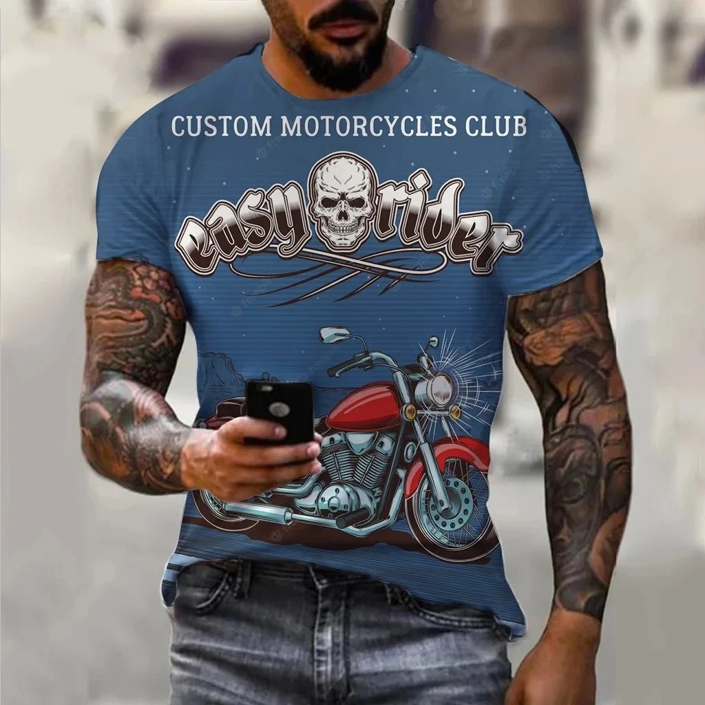 Men's Retro 3D Printed T-Shirt Summer O-Neck Hip-Hop Top Casual Fitted Quick Dry Soft Short Sleeves Digital Printing Oversized