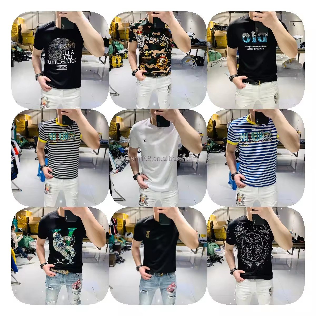 2024 Factory wholesale high-quality 100% cotton quality good hot selling hip hop T-shirt new quality men's T-shirt