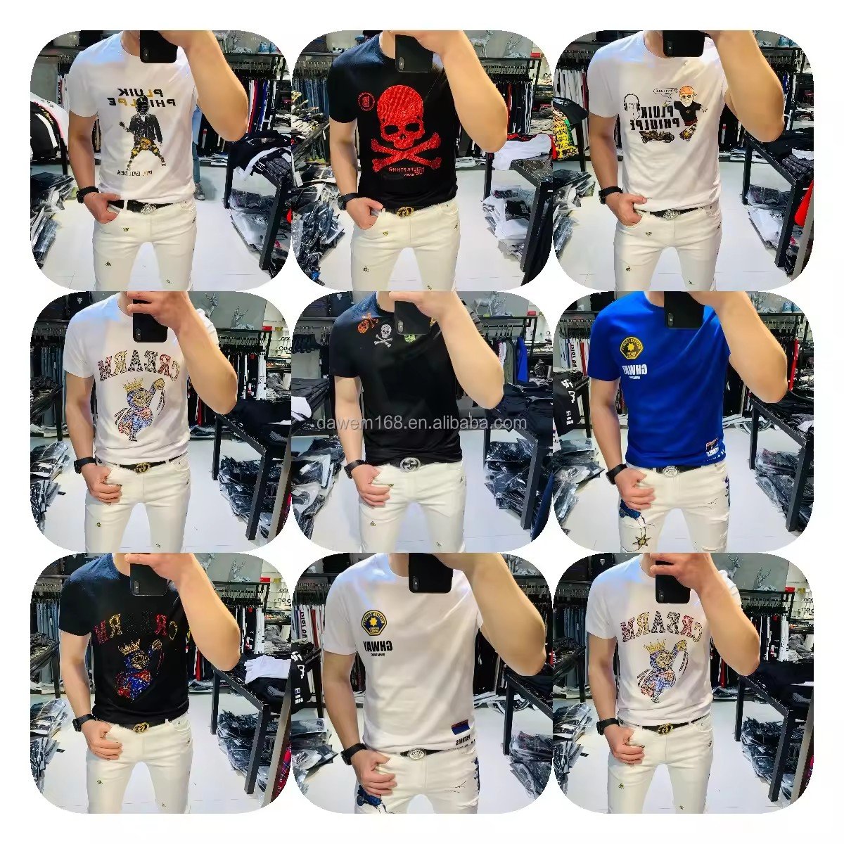 2024 Factory wholesale high-quality 100% cotton quality good hot selling hip hop T-shirt new quality men's T-shirt