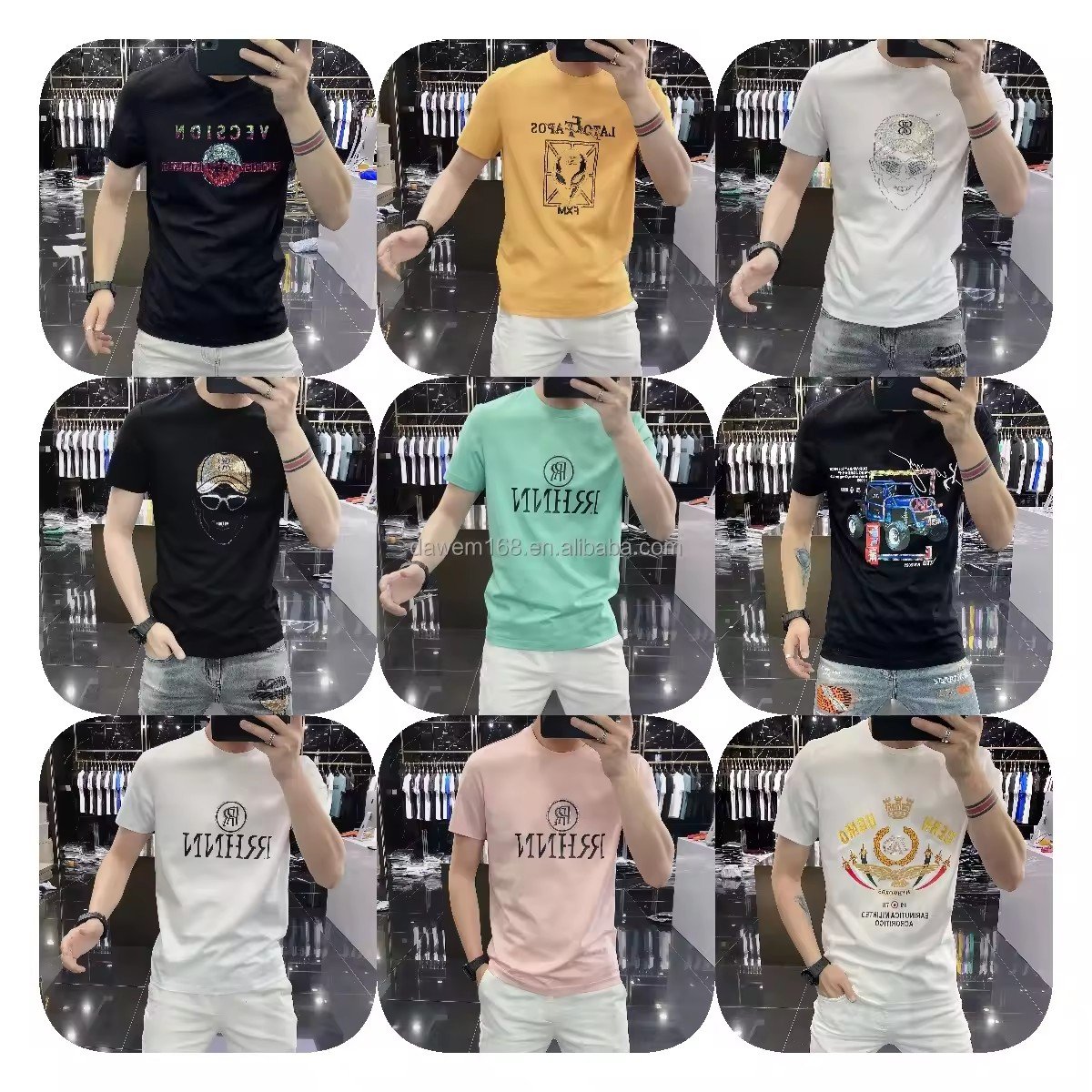 2024 Factory wholesale high-quality 100% cotton quality good hot selling hip hop T-shirt new quality men's T-shirt