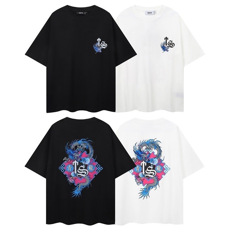 Trapstar wholesale Smart Casual Rock and roll Street basketball O-collar Men's T-shirt