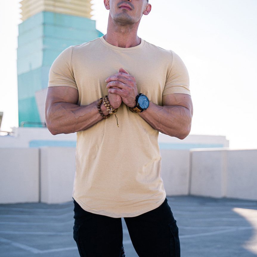wholesale Spring Summer hot arrivals fitness tank tops short sleeve tops gym sport wear custom blank t-shirt plain men's t-shirt