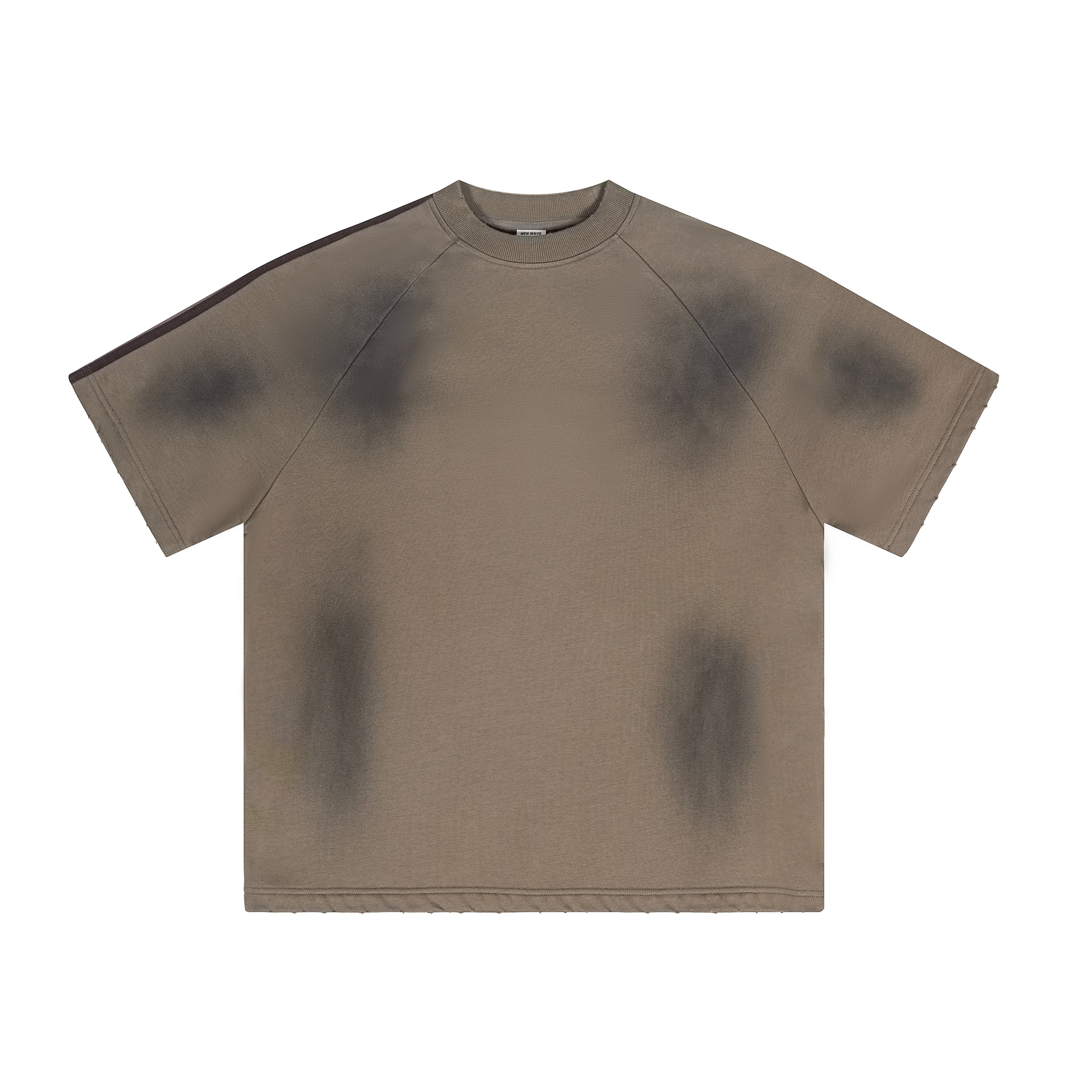 2024 spring summer Paris mud dyed retro youth short sleeve male unisex campus lazy loose T-shirt men plus size men's t-shirts