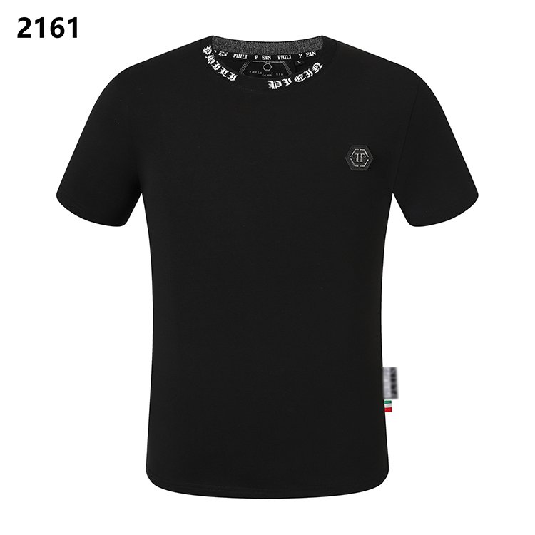 Summer breathable fashion skull iron diamond temperament cotton top PLEIN men's crew neck T-shirt