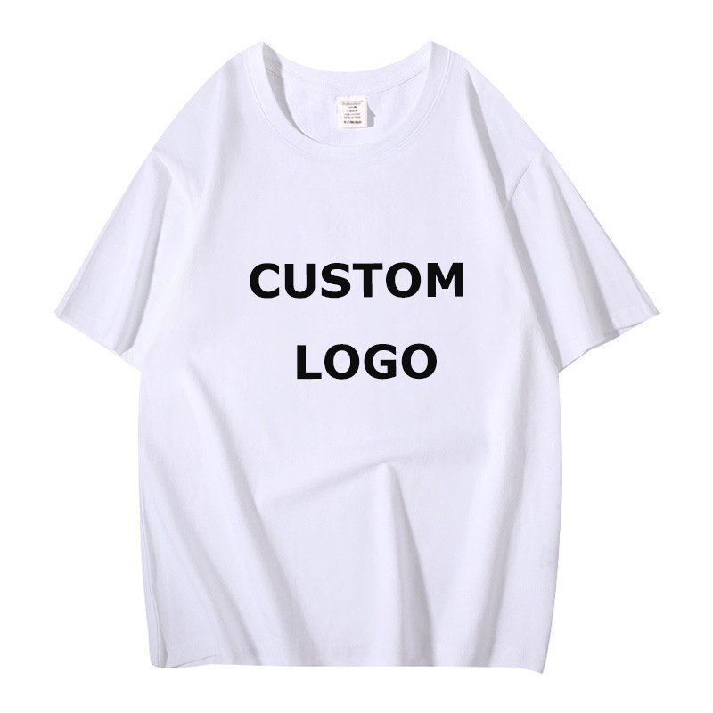 High Quality Low Oem Moq 260 Grams Customized Cotton Custom Blank Plain Men's T-shirts Plus Size T Shirts