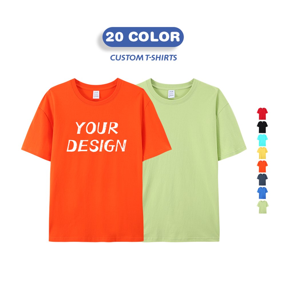 Wholesale Heavyweight T shirt Plain Blank Men Luxury Custom Heavy 100% Cotton Men's T-shirts