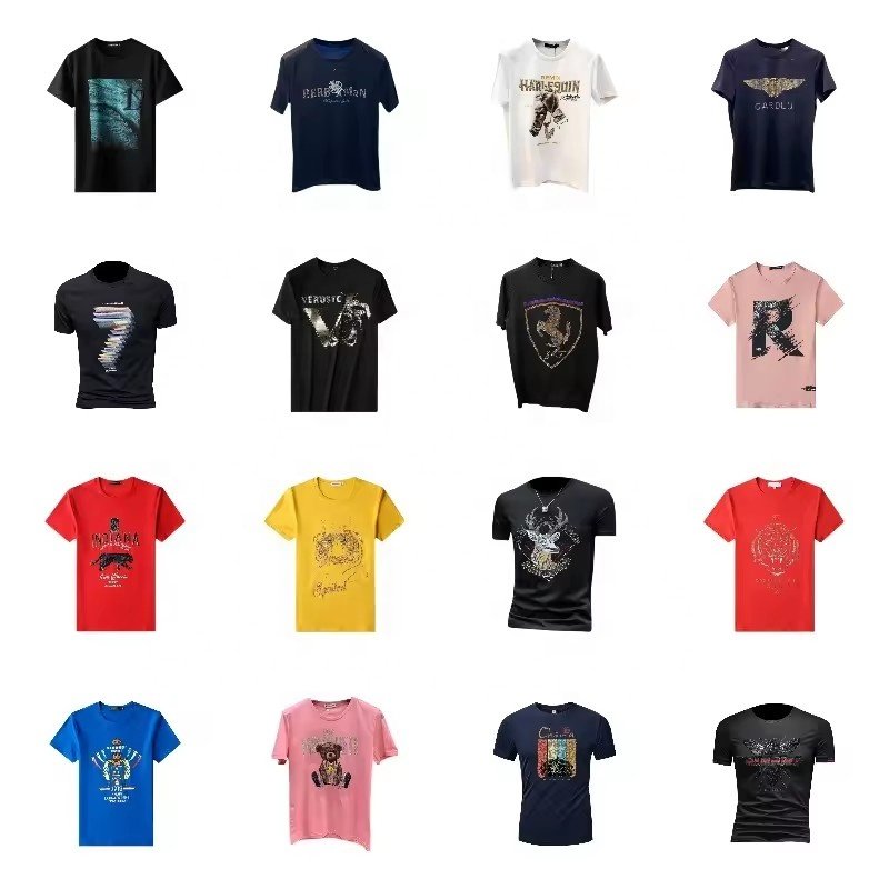 Men's T-shirt clothing graphic T-shirt bulk wholesale custom all digital printing