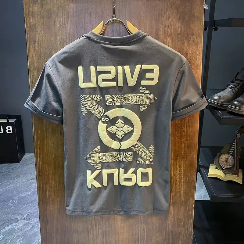 Men's T-shirt clothing graphic T-shirt bulk wholesale custom all digital printing