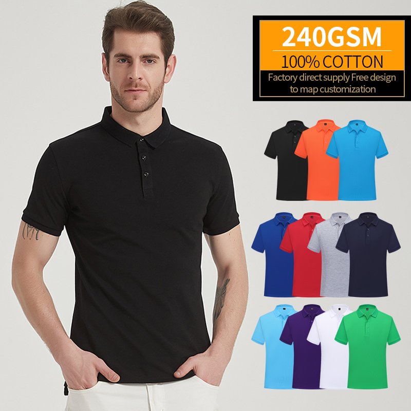 New Arrival Cost-effective high quality men's polo shirts heavy weight polo t shirts plus size polo shirts support custom