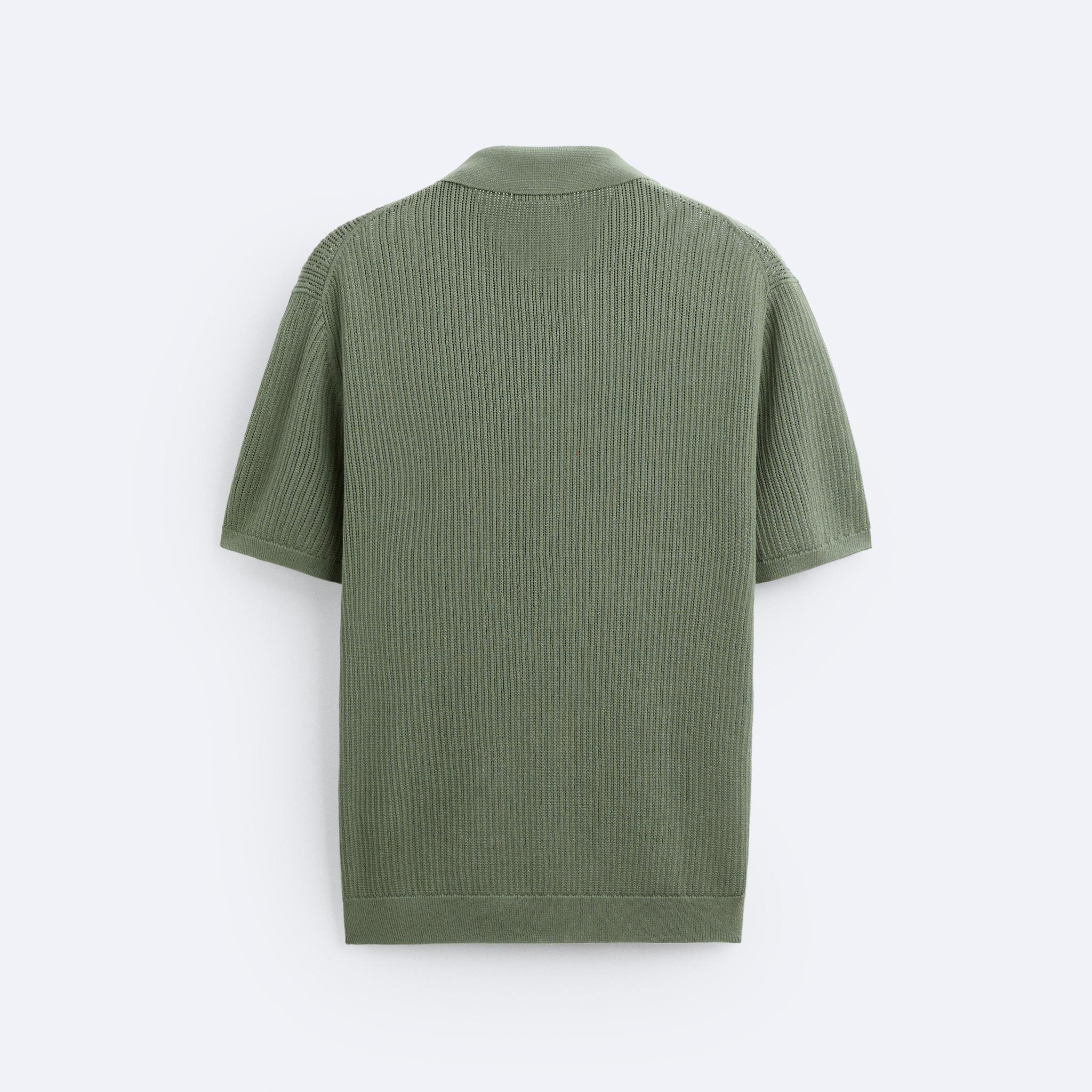 New Logo Custom Casual Summer Knitwear knit t shirt cotton Short Sleeve High Quality men knitted polo t-shirt crochet shirt