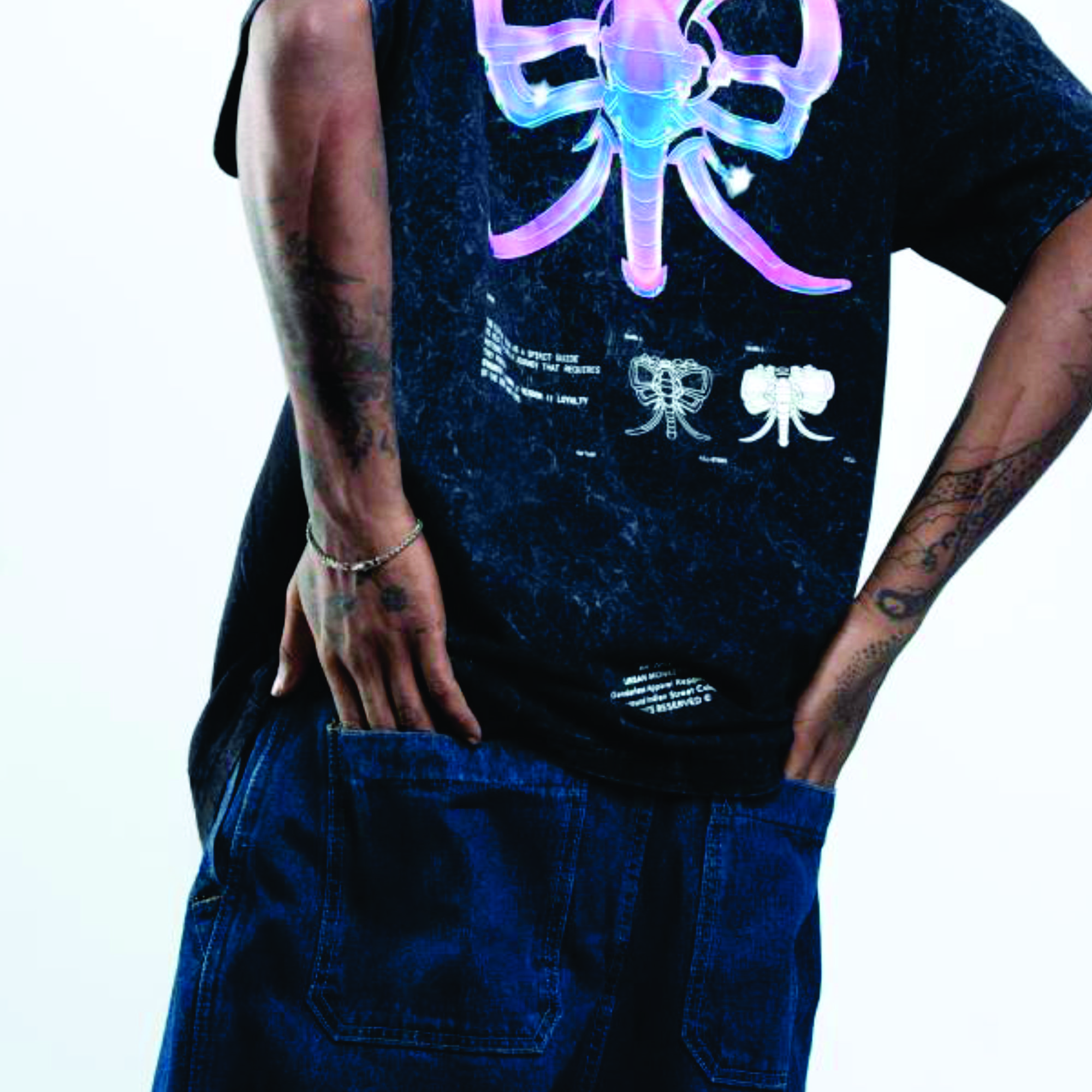 Summer's Fresh Vibes: Street Hip Hop Style Printing on Casual Heavy Cotton Vintage Men's T-Shirts