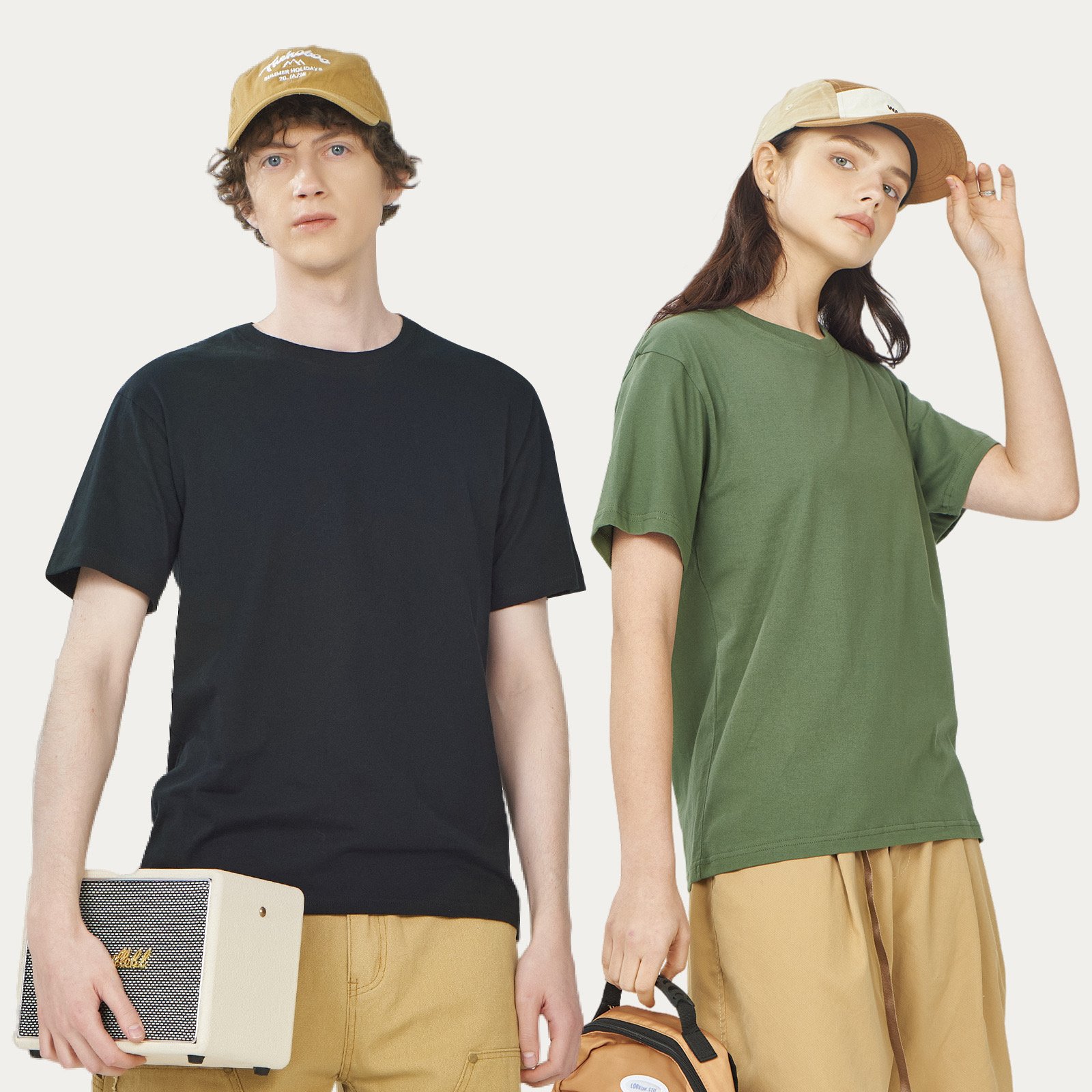 Y-X high quality 100cotton men's t-shirts custom screen printing logo men graphic t shirt loose tee heavy cotton custom t shirt