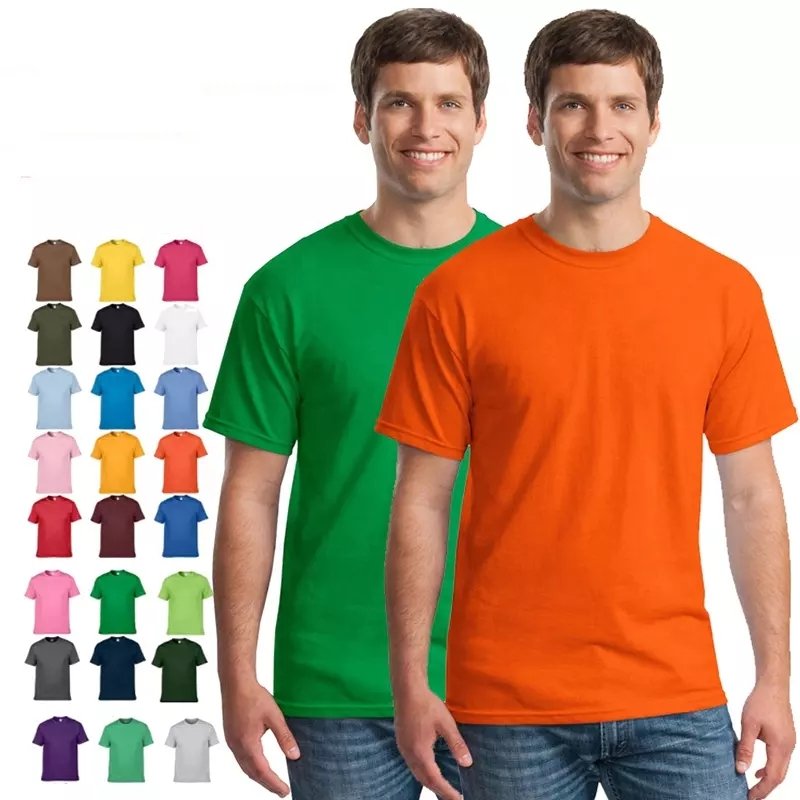 Wholesale 190 grams Cotton Custom printing oem logo Men's t shirt blank blank Plain t shirts