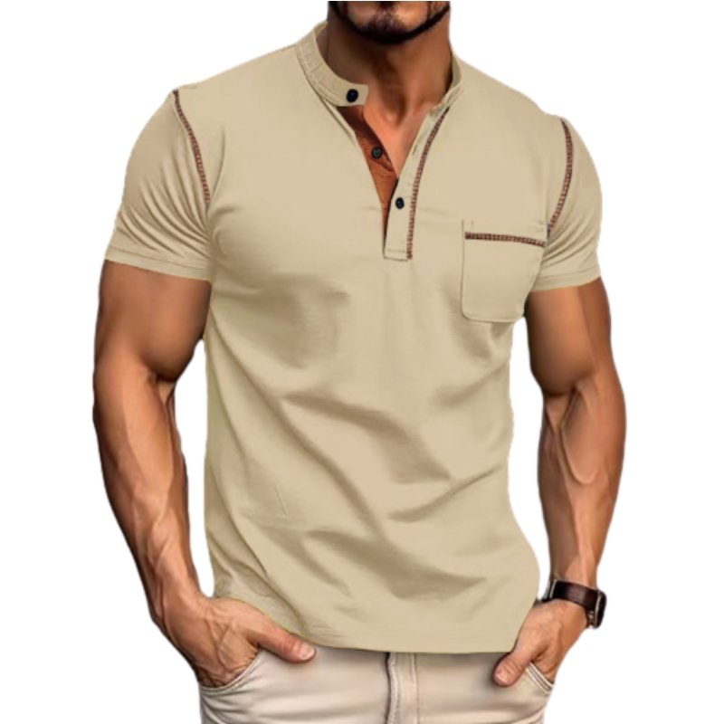 2024 Summer New Men's Short Sleeve T-Shirt Quick Drying Leisure Polo Shirt Sehe Fashion