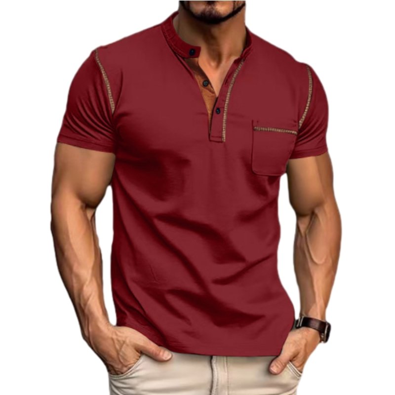 2024 Summer New Men's Short Sleeve T-Shirt Quick Drying Leisure Polo Shirt Sehe Fashion