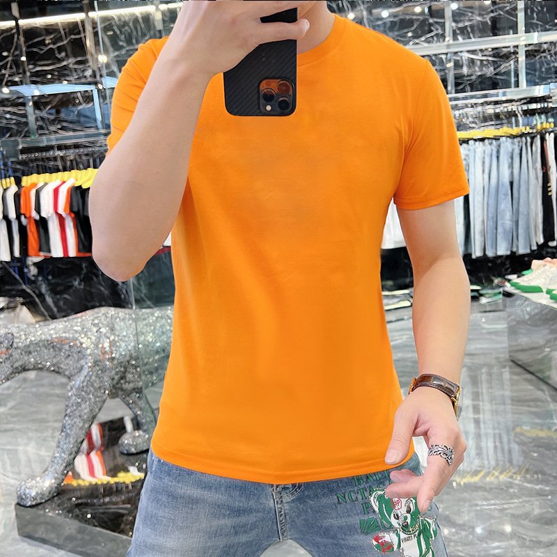 wholesale Short sleeve round neck plus size men's sport t shirt oem blank plain t-shirt for men
