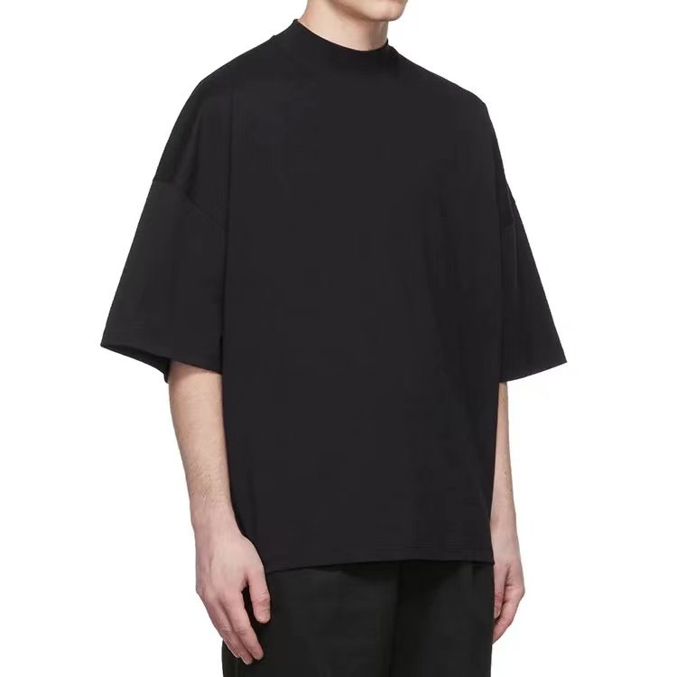 OEM Custom Men's Crew Neck short Sleeve T-shirt High Quality 100% Cotton Oversized Drop shoulder T-shirts For men