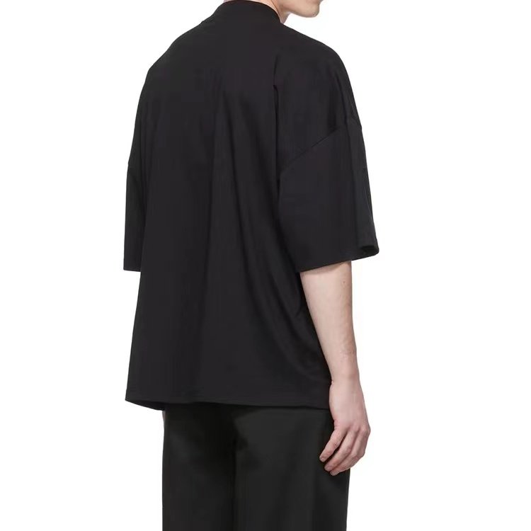 OEM Custom Men's Crew Neck short Sleeve T-shirt High Quality 100% Cotton Oversized Drop shoulder T-shirts For men