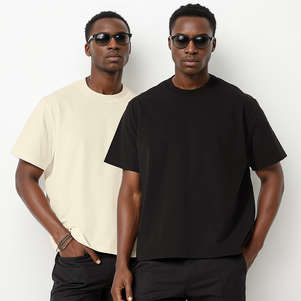 high quality heavyweight shirts graphic boxy cropped fit tee men's t-shirts casual oversized tshirt blank custom t shirt for men