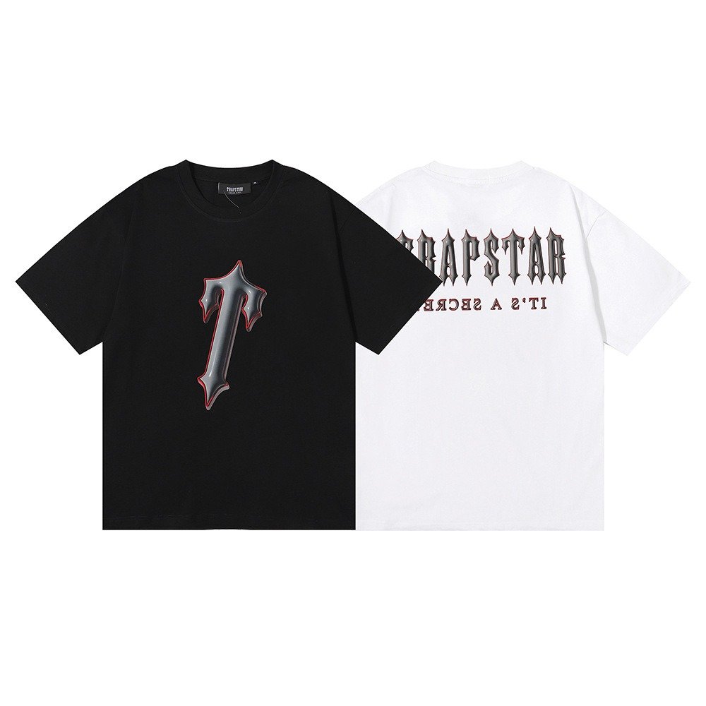 Trapstar High quality Fashion casual Graffiti style O-collar Short sleeve T-shirt,Men's T-shirt
