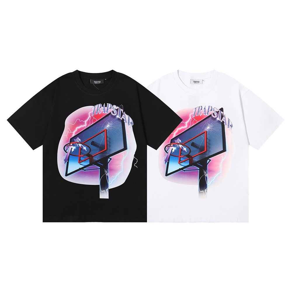 Trapstar High quality Fashion casual Graffiti style O-collar Short sleeve T-shirt,Men's T-shirt