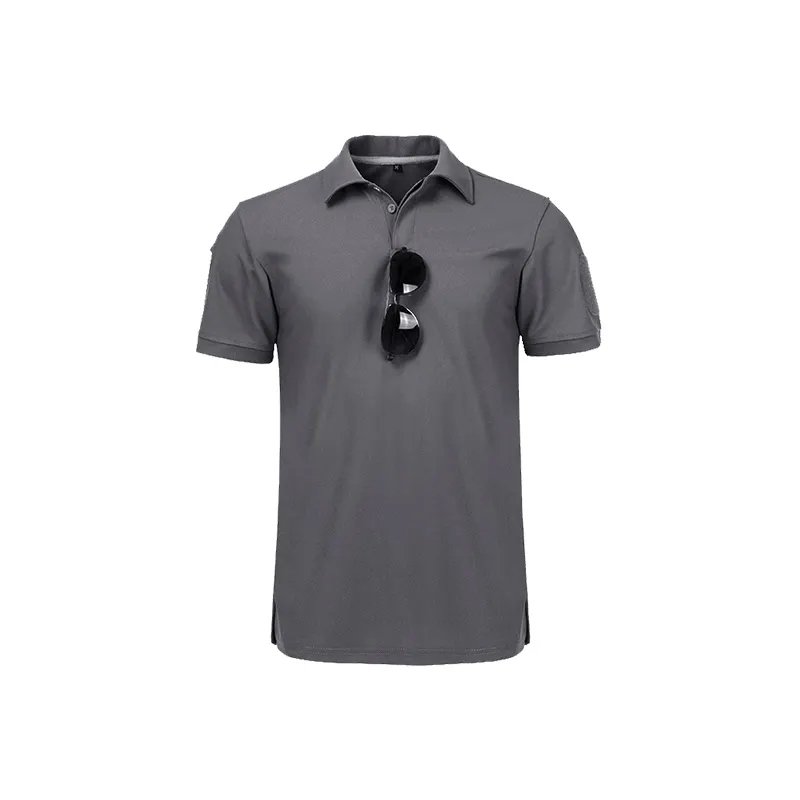 Blank Men's T Shirt Camouflage Security Guard Combat Battle Uniforms Cargo Tactical Shirt Pullover T-shirt Custom Polo Shirt