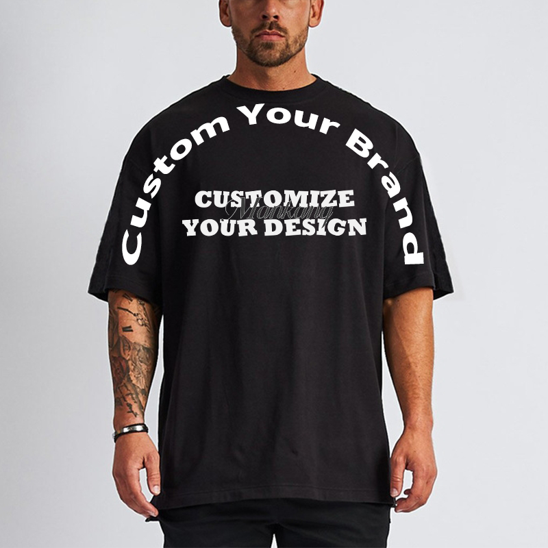 Customized Oversized Women's T shirt Solid 3D Fluffy Print Loose Fit Tshirt Graphic Plus Size Men's T-shirts 