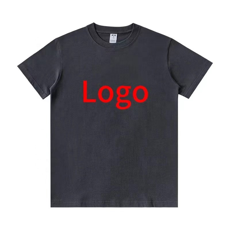 Custom Logo Men's T-Shirt Unisex Distressed Cotton Custom T-Shirt 100% Cotton Casual Brand 100% Cotton