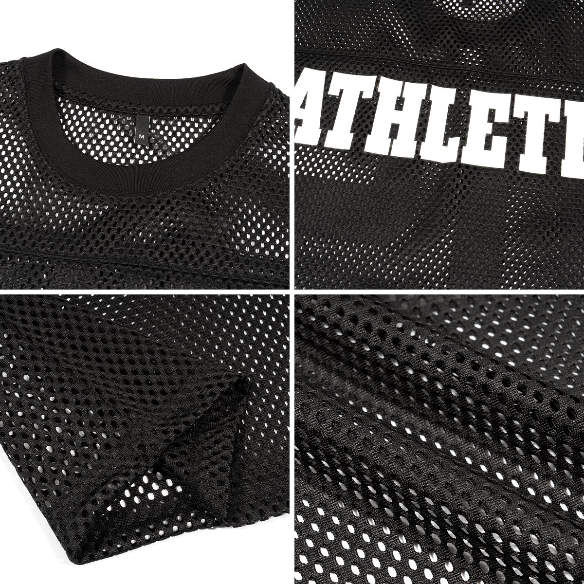 wholesale custom cotton mesh baseball jersey knit stripe print boxy t-shirt oversized v-neck cropped mesh jersey