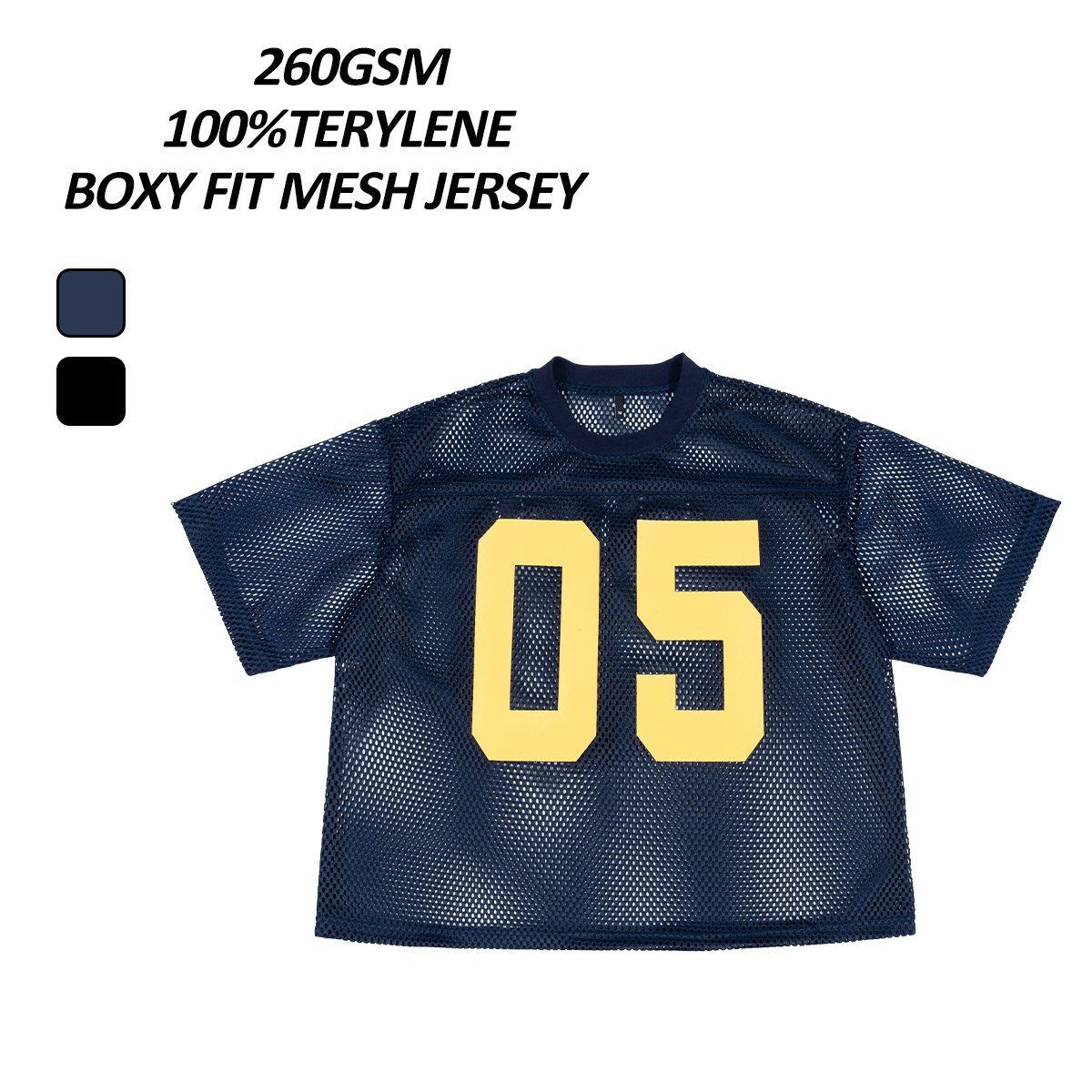 wholesale custom cotton mesh baseball jersey knit stripe print boxy t-shirt oversized v-neck cropped mesh jersey