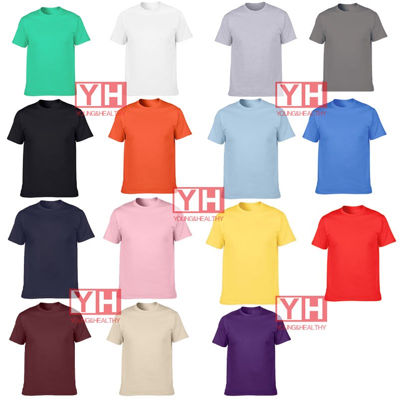 T Shirt For Men High Quality Casual Blank T Shirt Men's Plain Custom T-shirt Screen Printing Embroidered Logo Cotton T Shirt